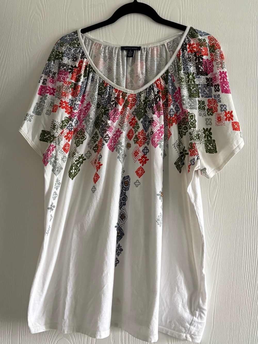 Tommy Hilfiger cotton short sleeve top with colorful
Design XL